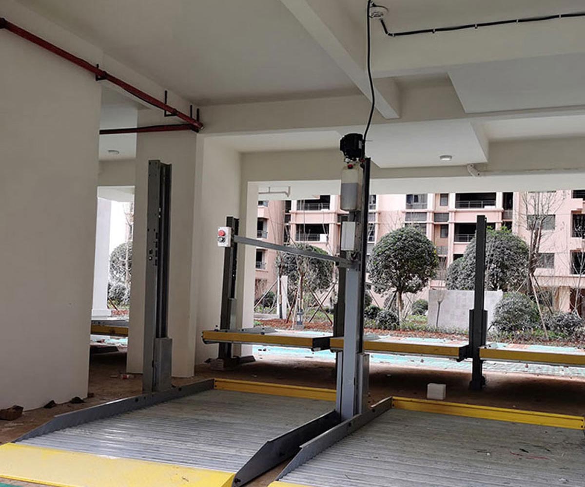 双柱机械车库拆除