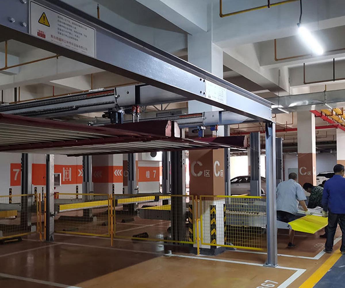 沿滩两柱式机械式立体车库二手