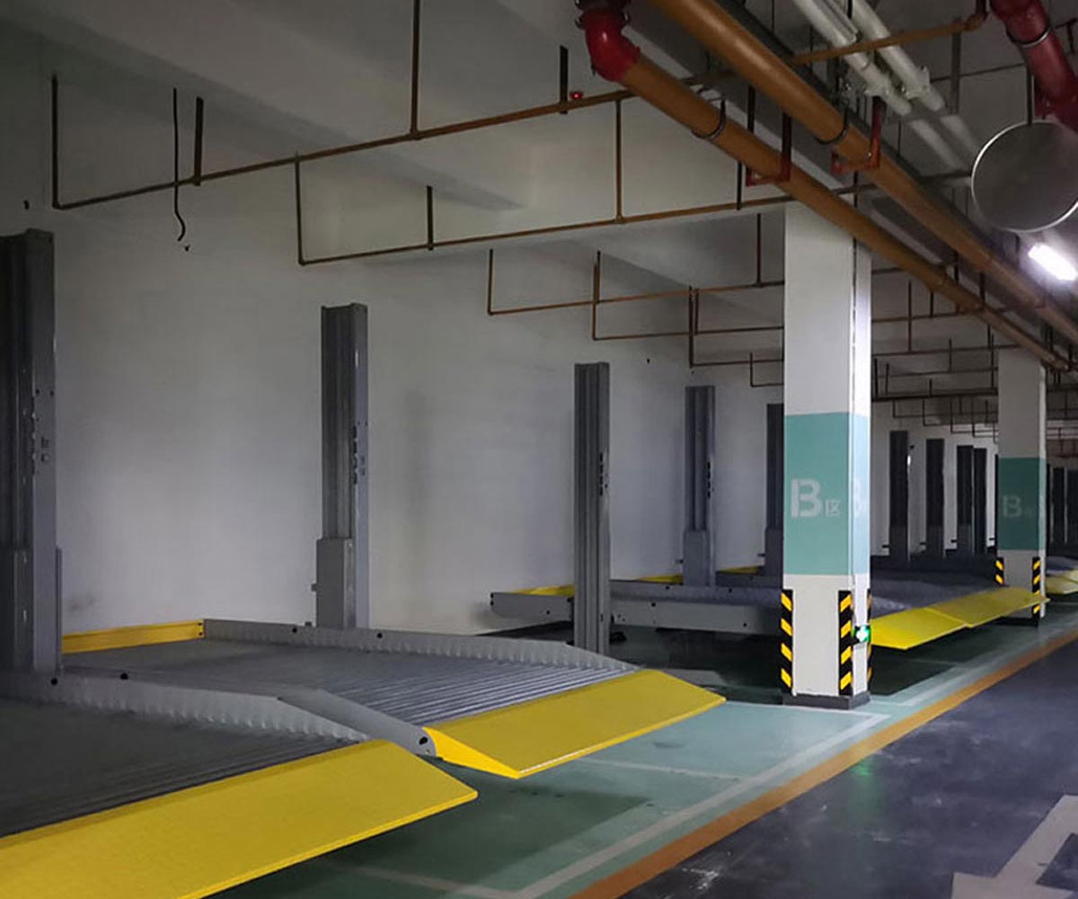 潜江简易升降立体车库液压部分安装步骤